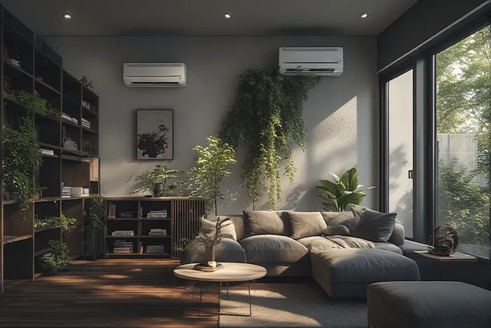 Zoned comfort with multiple ductless mini-split units providing individualized temperature control