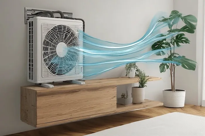 Proper placement of ductless mini-split indoor unit to avoid direct airflow on room occupants