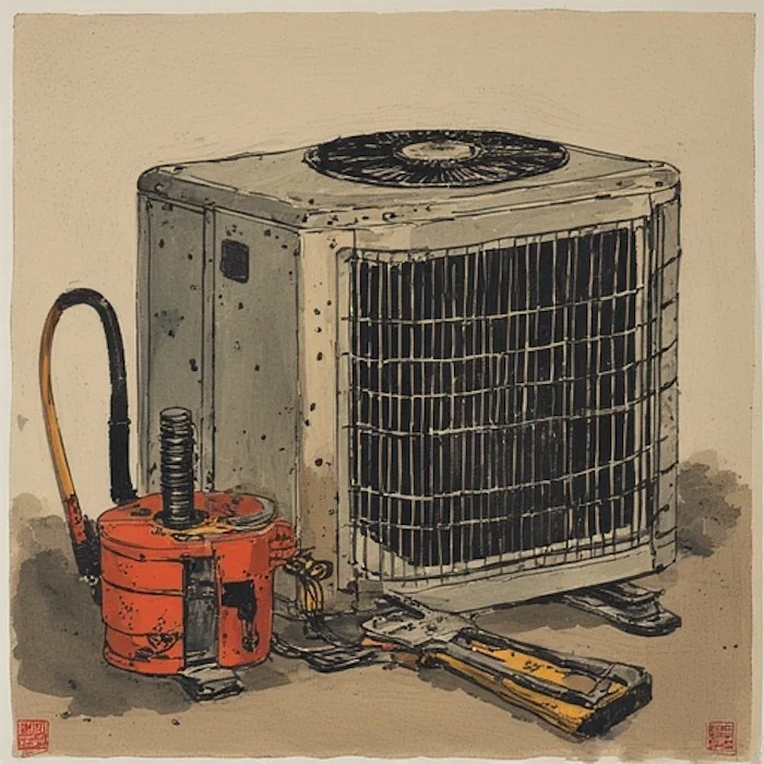 Installation professionnelle complète d'une thermopompe centrale de haute efficacité