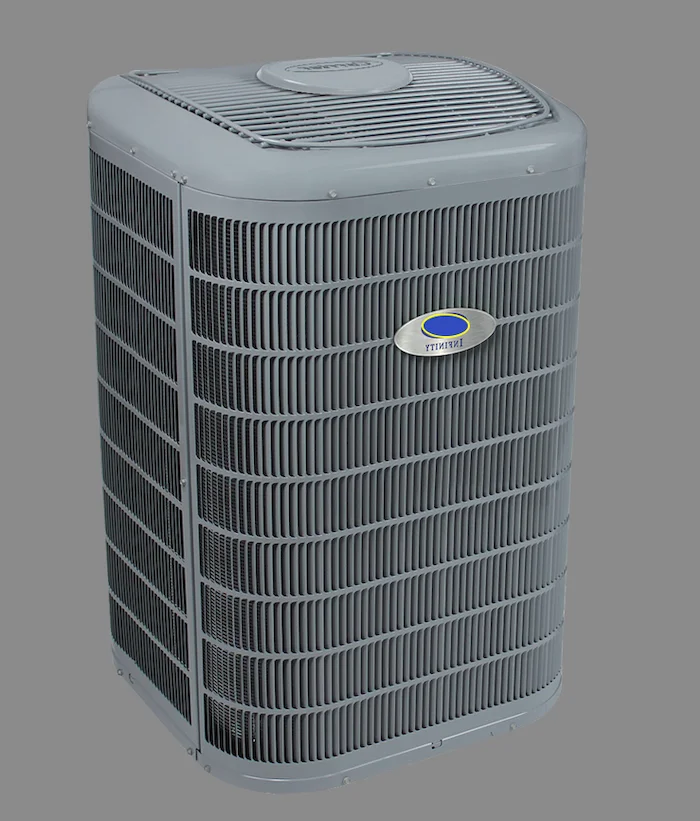 Thermopompe centrale haut de gamme de la marque Carrier, modèle Infinity