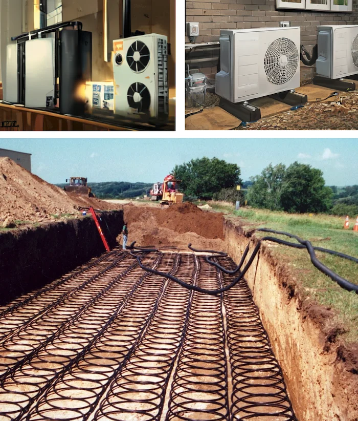 Différents types de thermopompes : air-air, air-eau et géothermique